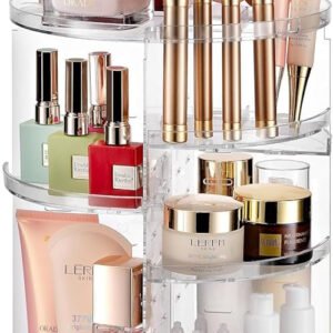 360° Rotating Makeup Organizer – Clear